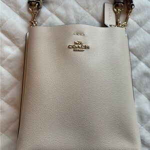 Coach Cream Leather Crossbody Bag